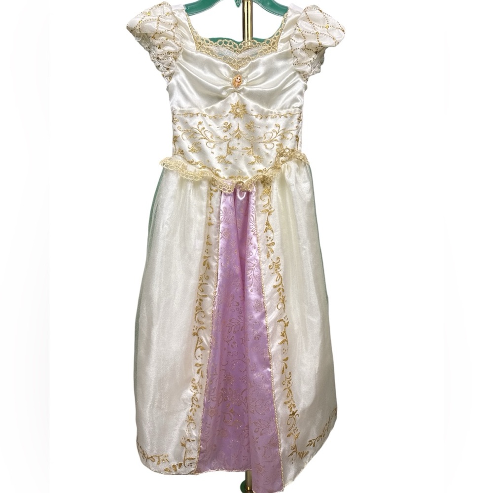 Elegant Rapunzel Princess Kids Costume - White and Purple